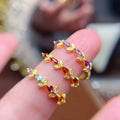 New Design 925 Sterling Silver Natural Gemstone Jewelry Fashion Women Rings for Women