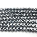Hot Selling Double Star Unique New Shape Rose Cut 8mm Faceted Terahertz Beads for Jewelry Making
