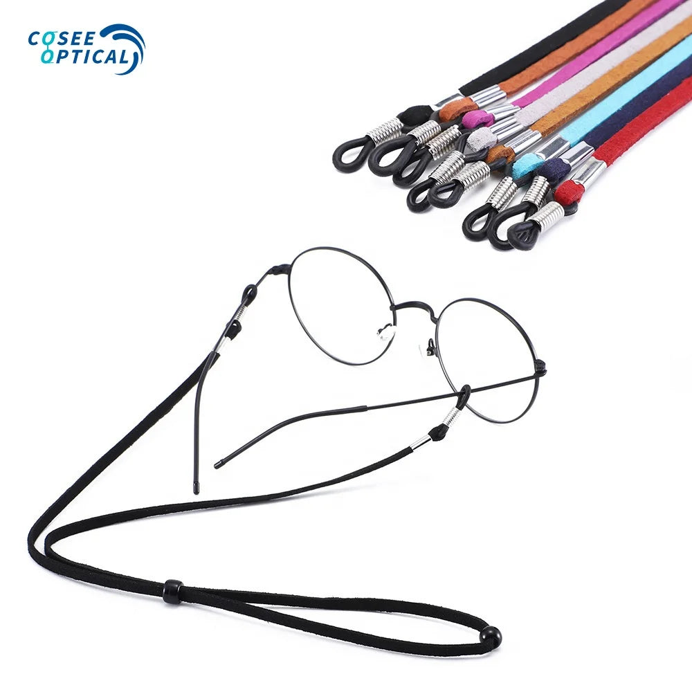 Leather Sport Eyewear Retainer Suede Sunglasses Cord Adjustable Glasses Lanyard