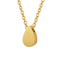 Stainless Steel Gold-plated Hook Chains Pendant Necklace for Unisex Simple and Unique Design with a Sense of Luxury