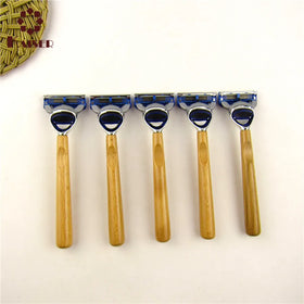 Hot Sale Eco-friendly Men Personal Face Shave sharp Blade Bamboo Double Edge Safety razor