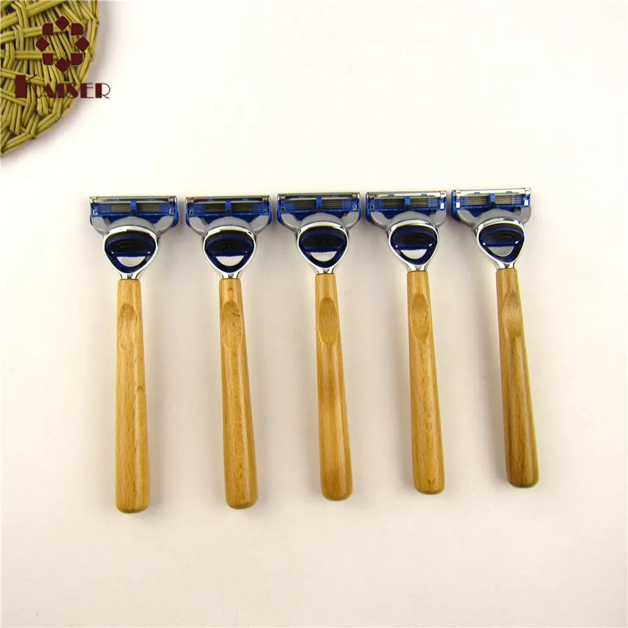 Hot Sale Eco-friendly Men Personal Face Shave sharp Blade Bamboo Double Edge Safety razor
