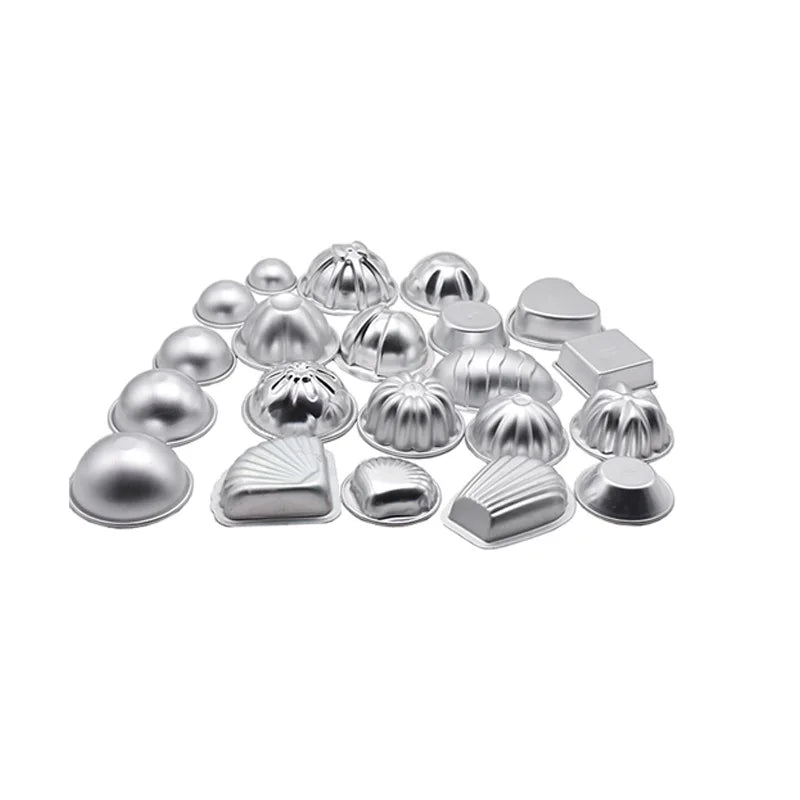 High Grade Aluminum Alloy Metal Soap Mold Round Bath Bomb Molds