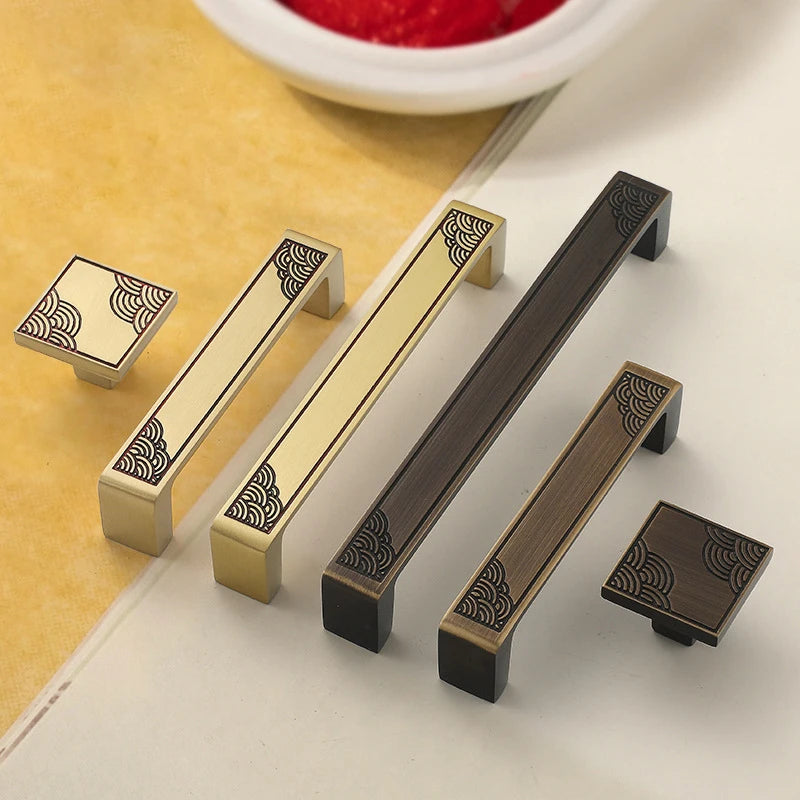 JAYA New Chinese Style Copper Cabinet Door Handle Cabinet Door Cabinet Furniture Handle Drawer Handle Knobs