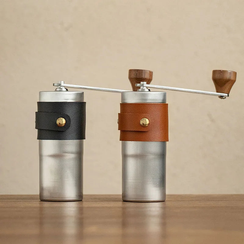 XLW Mini Professional Hand Portable Stainless Steel Bean Burr Espresso Maker Commercial Manual Coffee Grinder
