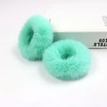 Fluffy Faux Fur Furry Scrunchies Soft Hand Made Fur Elastic Hair Bands Ring for Ladies Hair Ties Fur Headband