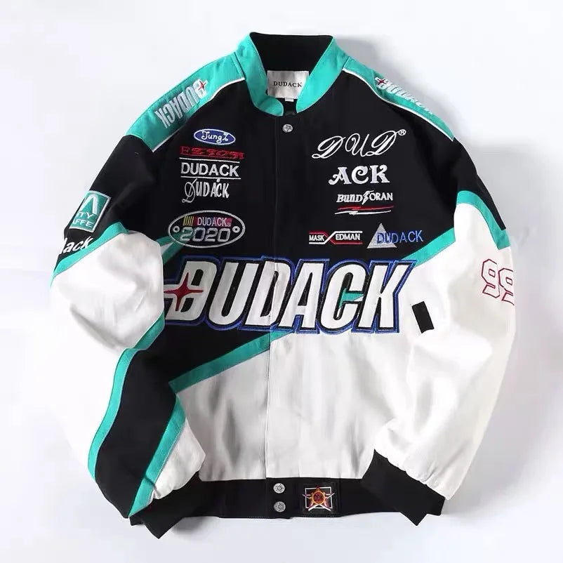 Wholesale OEM Pure Cotton Plus Size Custom Embroidery Patch Flight Motorcycle Men Car Racing Jackets
