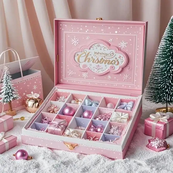 Digital Custom Luxury Paper Cardboard Rigid Partition Boxes Embossing Sponge Lining for Christmas Gift Face Cream Packaging
