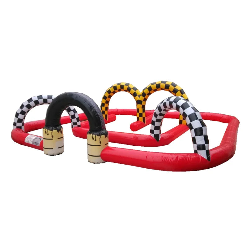 Factory Wholesale Inflatable Castle Go Karts and Bumper Cars Race Track for Kids