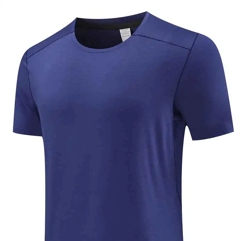 Men Quick Drying Polyester Shirts Cool Dry Breathable Short Sleeve Sports T-Shirt