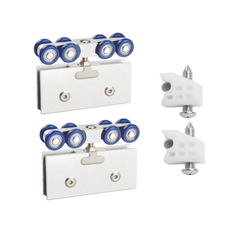 Modern Apartment Sliding Glass Door Hardware with Steel Alloy Construction and Nickel Finish