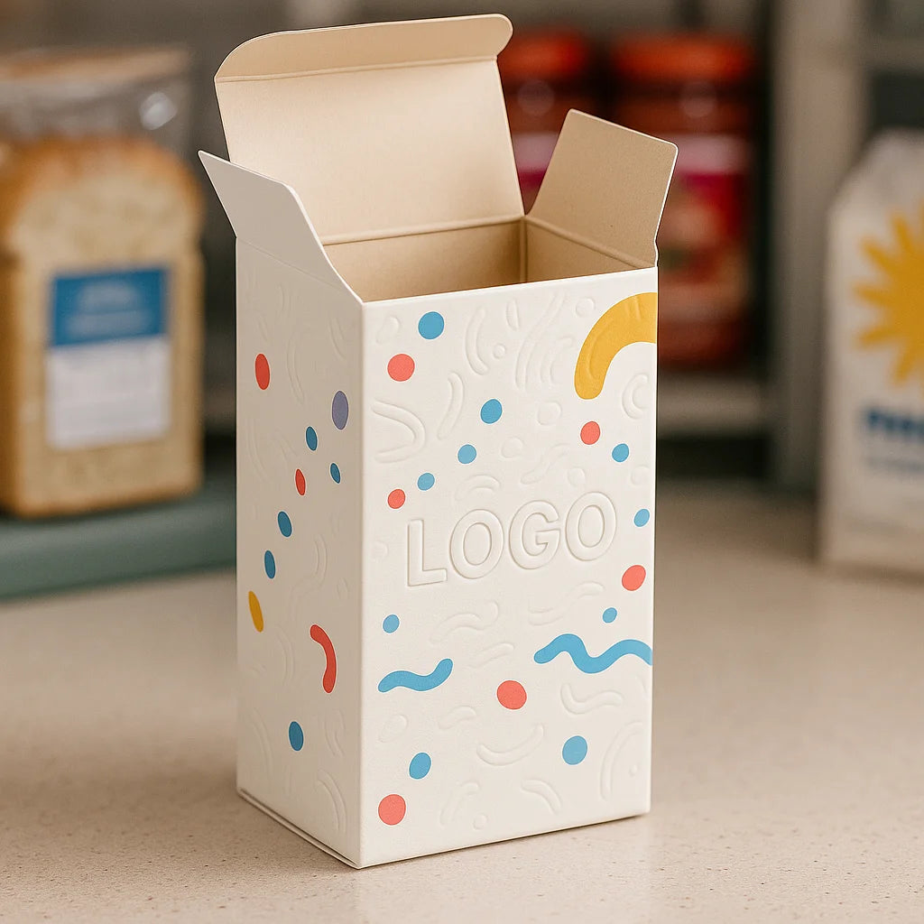 Eco-Friendly Skincare Box Recyclable Embossed Paper Beauty Makeup Storage and Skin Care Cosmetic Packaging Box