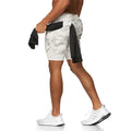 Men's Summer Causal Double Layer Gym Sport Shorts Quick Dry Outdoor Basketball Training Running Fitness Sport Shorts
