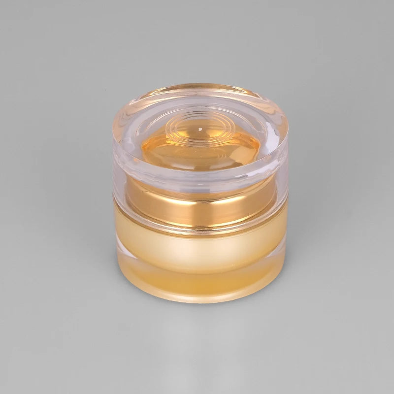 In Stock 20g White Acrylic Cream Jar with Clear Lid Empty Plastic Jars for Skin Care