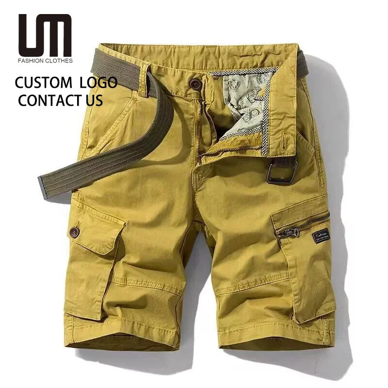 OEM Hot Selling Men's Cargo Shorts - Summer Cotton Short Pants (Multi-Pocket Casual Outdoor Shorts for Men Beach Shorts)