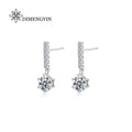 Best-selling 1CT VVS1 Factory Direct Sales Fashion Dangle Moissanite Fine Jewelry Fashion Earrings for Women