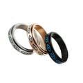Waterproof Stainless Steel Trendy Men Women Evil Eyes Charm Rotatable Anxiety Relief Gold Plated 18k Charm Ring Jewelry