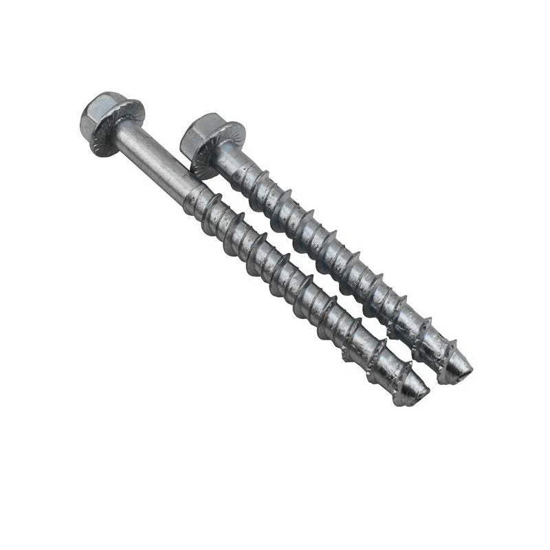 High Strength Grade 8.8 Galvanized M6 X 50mm M8 Hex Flange Head Concrete Masonry Screw Zinc Plated Bolts for Buildings