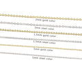 Wholesale 45cm 18K Gold Plated Chain Stainless Steel Cable Chain With Lobster Clasp for Fashion Necklaces Jewelry Making
