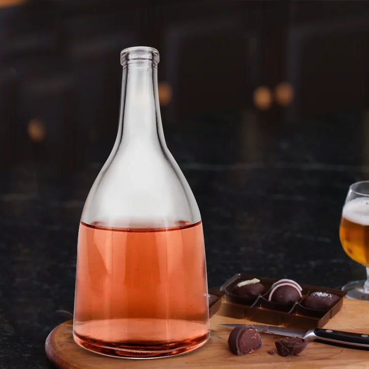 200ml 500ml Liquor Whisky Vodka Brandy Glass Bottle Manufacture