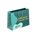 Custom Brand Green Print Boutique Carrier Shopping Foldable Fancy Design Clothing Lingerie Paper Gift Bag