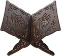 Pafu Muslim Eid Ramadan Islam Religion Gift Wooden Book Stand Vintage Holy Book Stand Holder Muslim Prayer Book Display Rack