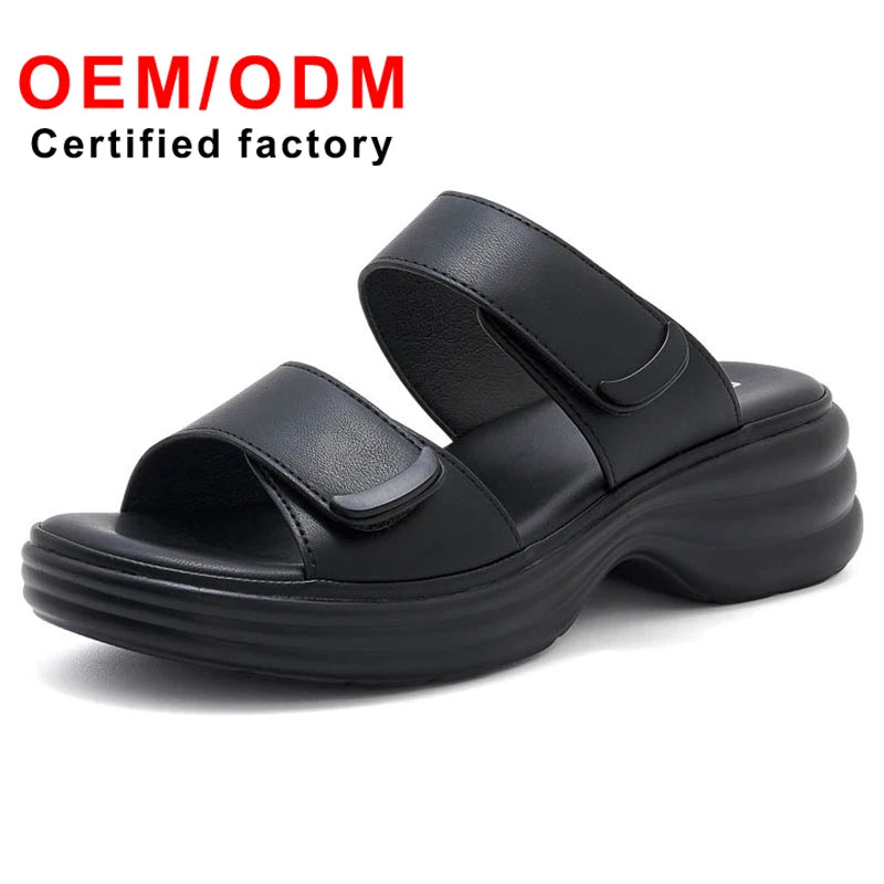 Hot Selling Women's Summer Fashion Shoes Casual Versatile Thick-Soled Sandals Height-Increasing Lightweight Slip-On Breathable