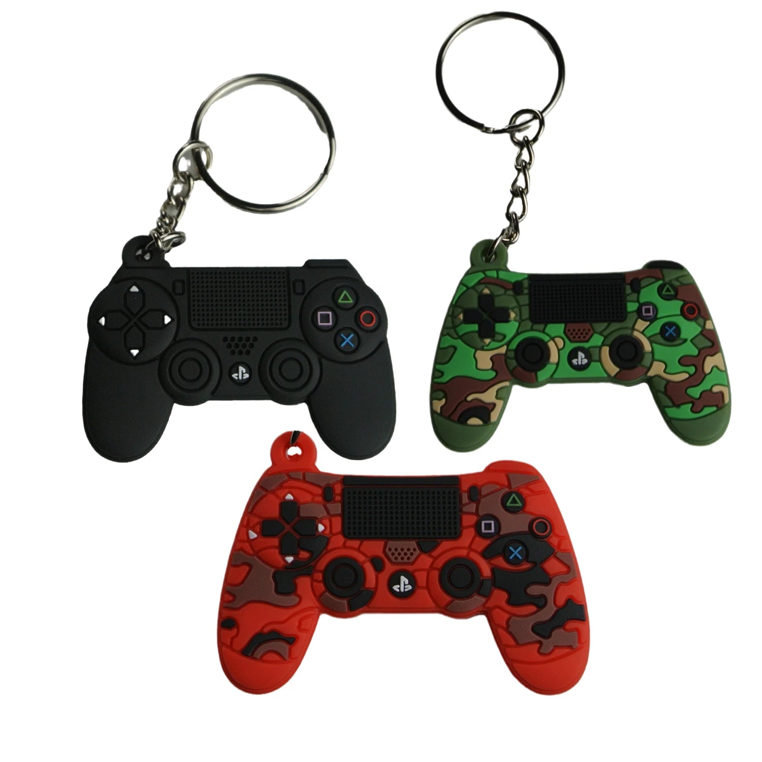 Video Game Controller Machine Handle Keyring Couple Joystick Car Keychain Key Holder Game Key Chains