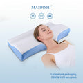 WJ-1062 OEKO-TEX 100 Certified Orthopedic Non-Toxic Butterfly Memory Foam Pillow Cervical Neck Support Pillow for Back Sleeper