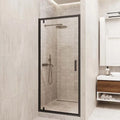 Modern Hotel Shower Glass Door Aluminium Frame Clear Tempered Safety Glass 8mm Thick Pivot Screen Quiet Operation ISO9001