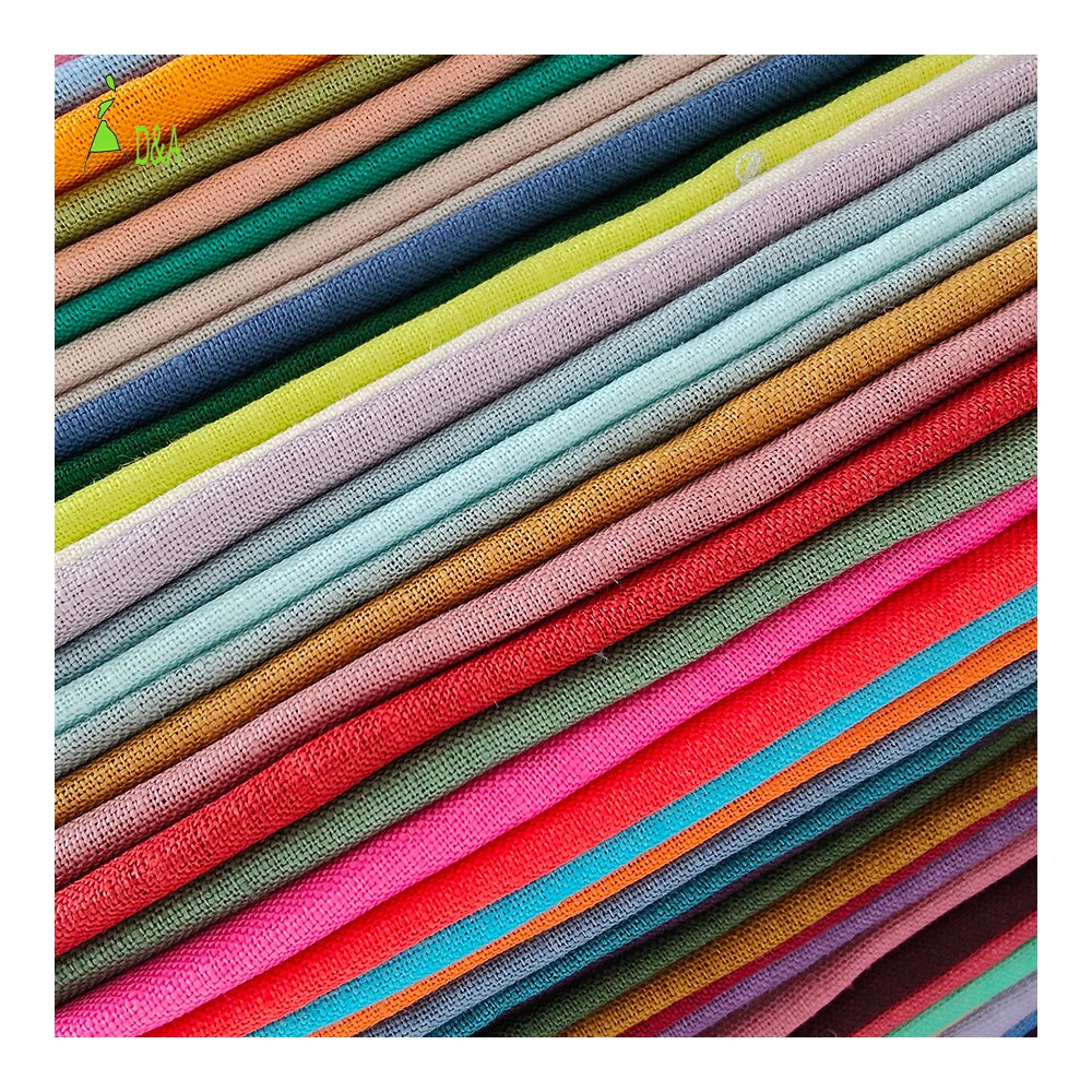 Wholesale 100% Linen Fabric Eco-Friendly French Linen 14s*14s Soft and Plain Dyed for Girls and Boys Shirt Clothing Dress