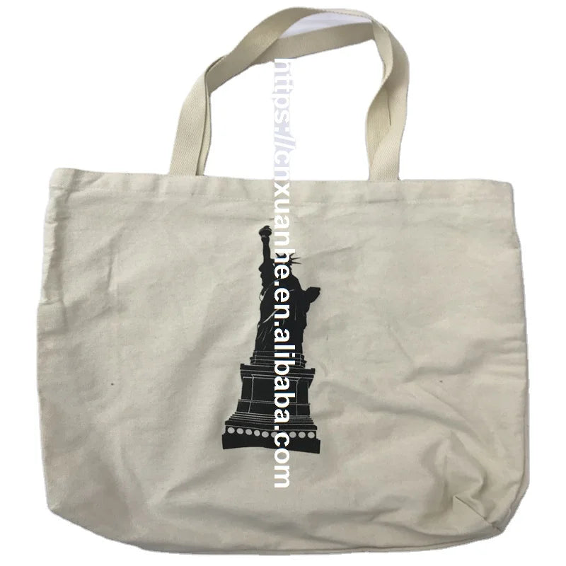 Customizable Eco-Friendly Foldable Polyester Shopping Tote Bag Canvas Material Featuring Cartoon for Recycle PET Recycling