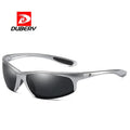 DUBERY 2026 UV400 PC+TAC High Quality Polarized Sport Sunglasses for Men Retro Rimless Cycling Gray/Tea