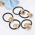 Wholesale Korean Style Simple Temperament Alloy Hair Tie Fashion Ponytail Rope Elastic Hair Band for Women
