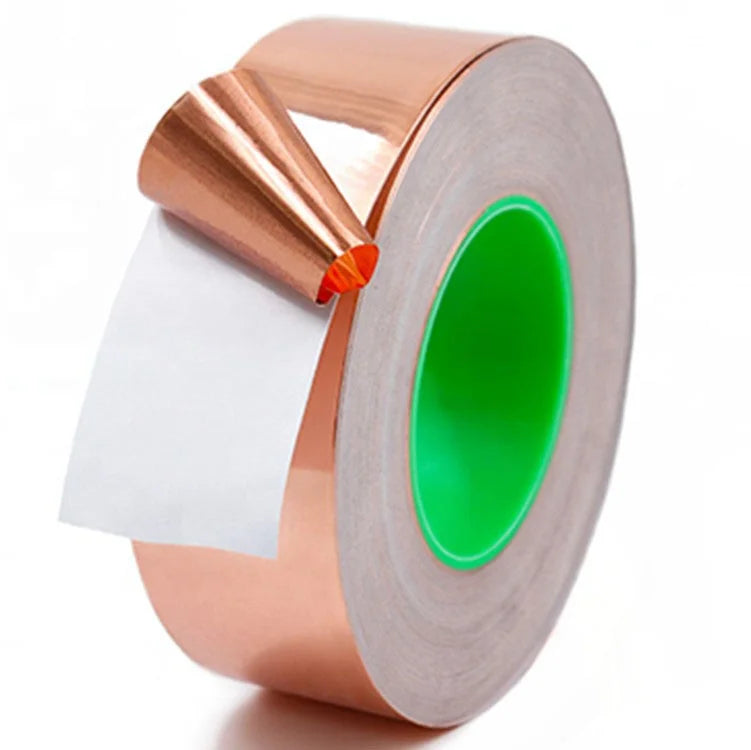 Die Cutting Roll Shape Flakes Battery Strip Thick Insulated Stained Glass Cicada Copper Foil Tape