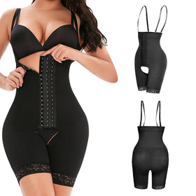 Shanhao Ready to Ship Womens Plus Size Bodysuit Shapewear Highly Elasticized Corset Three-row Buckle 6xl Shapewear for Women