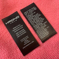 Top Sewing Washing Care Double Sides Satin Labelstraight Cut Both Sides Satin Inside Clothing Label