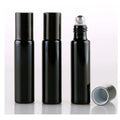 Eco-Friendly 15ml Reusable Black Amber Glass Roller for Ball Bottles Lid Roll for Fragrance Oil Residential 10ml Roller Bottle