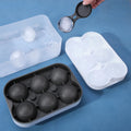 Hot Selling Big Size Food Grade Silicone Ice Cube & Ball Molds Ice Cream Maker with Cover