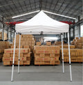 Portable 3x3 Outdoor Waterproof Folding Pop-up Gazebo with Printed Canopy Tent and Glass Wall Side Steel for Trade Shows