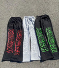 Plus Size Custom Logo Joggers Stacked Loose Running Gym Sport Track Men's Pants Cargo Flared Sweatpants Men's Pants & Trousers