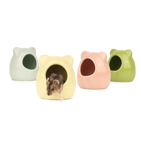 Factory Supply Ceramics Hamster Nest Small Animal Mini Habitat House in Cage