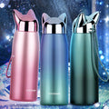 Wholesale 10oz  Water Bottle Stainless Steel Double Walled Mouse Ears Mug Magic Mug Vacuum Insulated Tumbler Cups for Kids