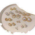 S925 Silver Needle Light Luxury Pearl Earrings French Elegant Retro Bridal Temperament Pearl Rhinestone Stud Earring