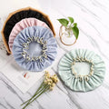 Women Shower Cover Hat Double Layer Supplies Waterproof Thick Bathroom Accessories Shower Bath Caps