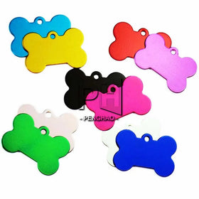 Wholesale Bone Double Sides Personalized Dog ID Tags Customized Cat Puppy Name Phone No. Pet ID Tags Dog Cat Name Phone