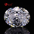 5a+ Zircon 4k Crushed Ice Oval Cut White/G White Loose Cubic Zirconia