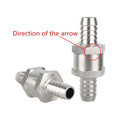 6/8/10/12mm Aluminium Alloy Fuel One-way Non Return Check Valve Garden Irrigation Aquarium Connector