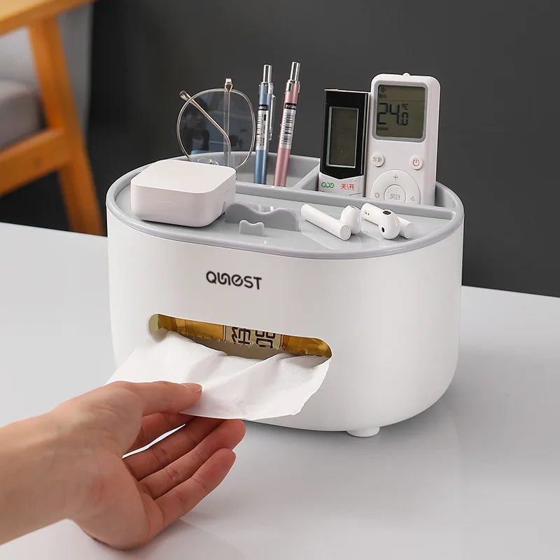 Desktop Tissue Box Drawer Home Living Room Restaurant Coffee Table Nordic Simple Multi-functional Creative Miscellaneous Storage
