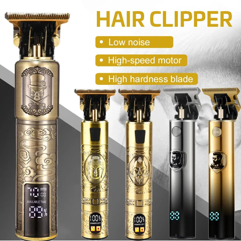 Stainless Steel Trimmer Clipper Wholesale Customized Professional Rechargeable Cordless Electric Men Hair Trimmers Clippers